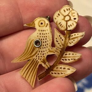 Unique bird pin